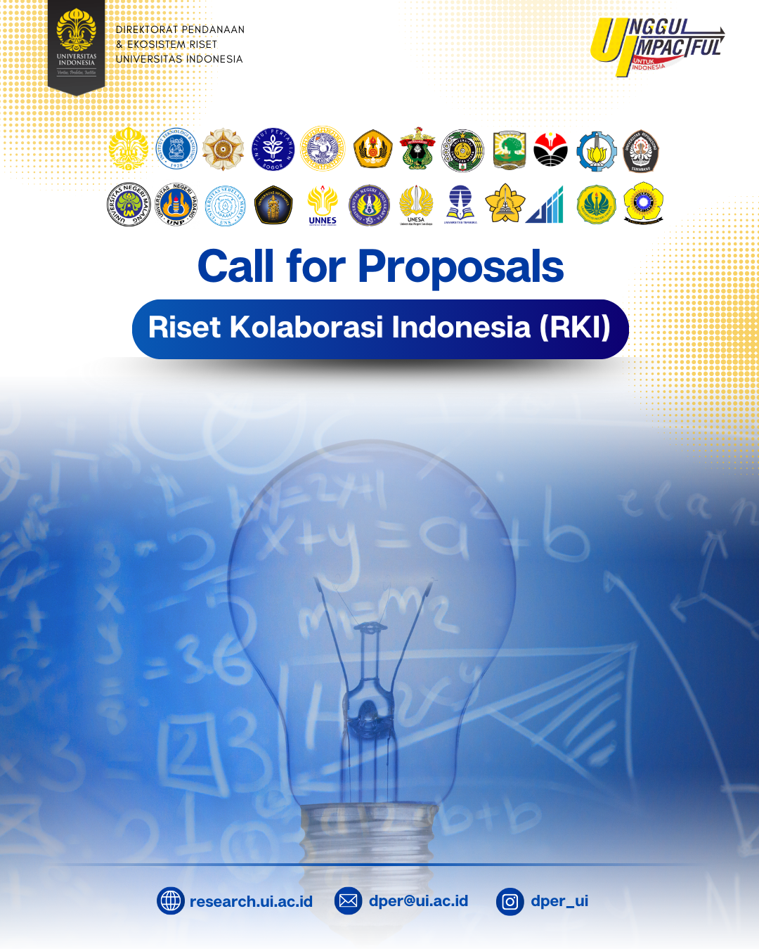 Pembukaan Penerimaan Hibah Riset Kolaborasi Indonesia (RKI) 2026