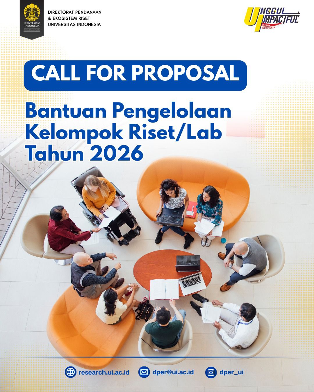 Bantuan Pengelolaan Kelompok Riset/Laboratorium (KR/Lab) Tahun 2026