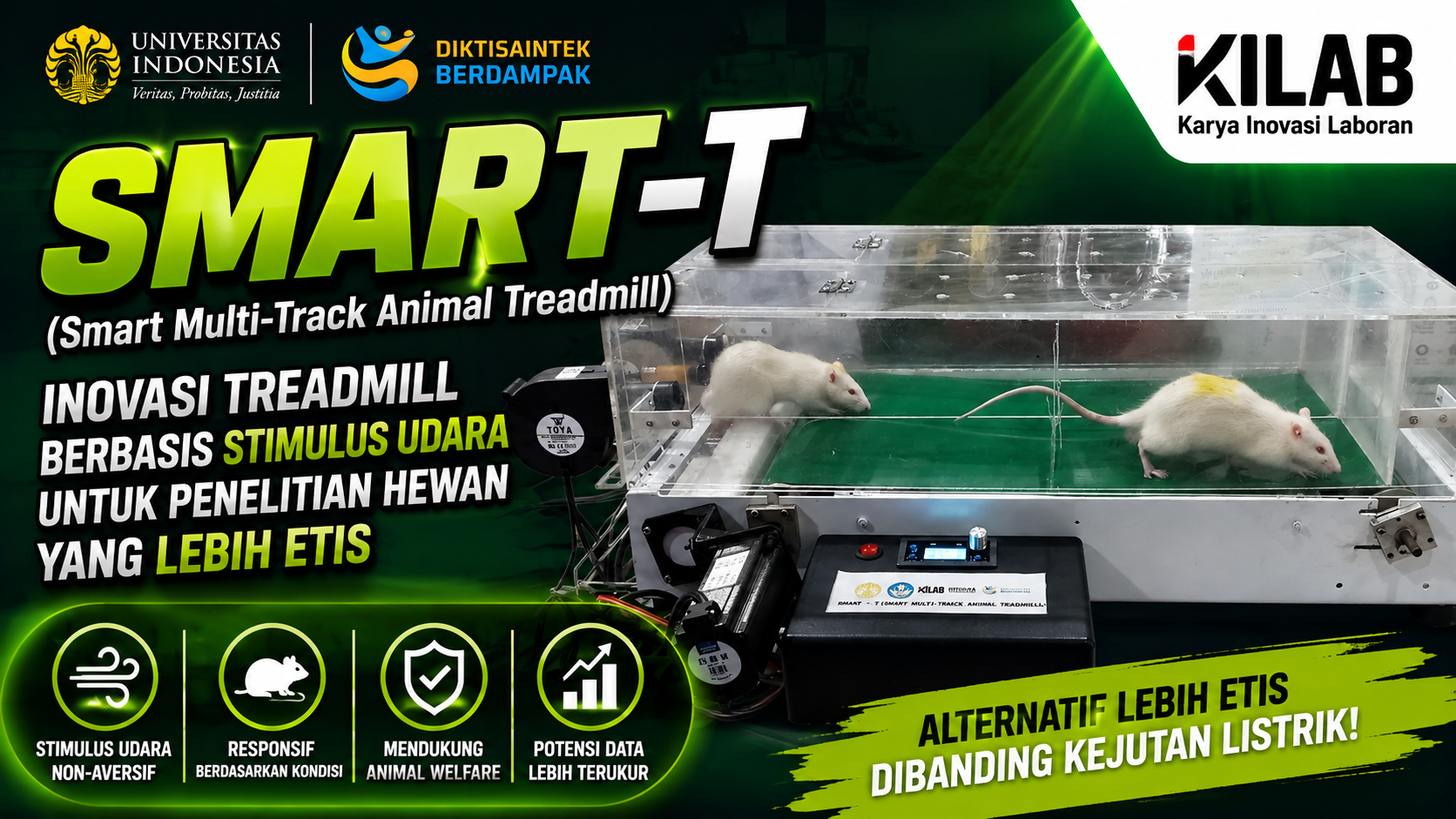 SMART-T (Smart Multi-Track Animal Treadmill): Karya Inovasi Laboran (KILAB) 2026
