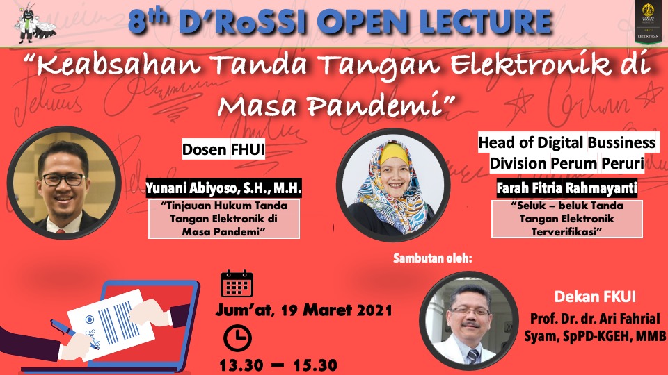 8th DRoSSI Open Lecture