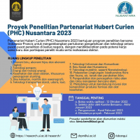 PROYEK PENELITIAN PARTENARIAT HUBERT CURIEN (PHC) NUSANTARA 2023