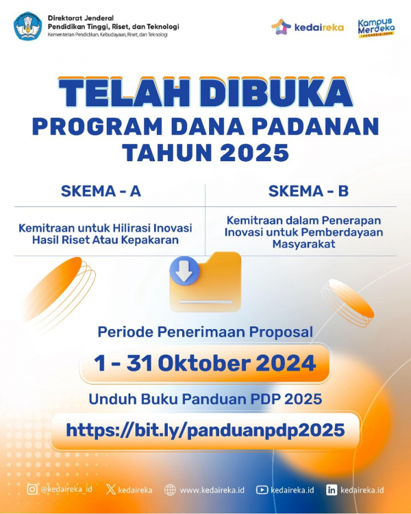 Call for Proposal – Program Dana Padanan Tahun 2025 batch 1