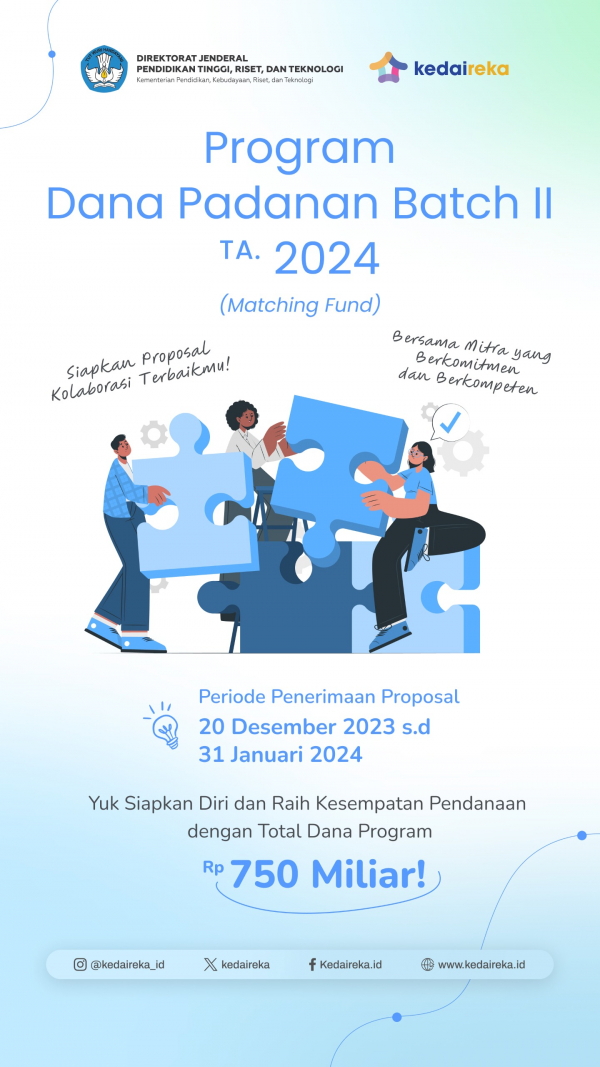 Call for Proposal – Program Dana Padanan Tahun 2024 Batch 2