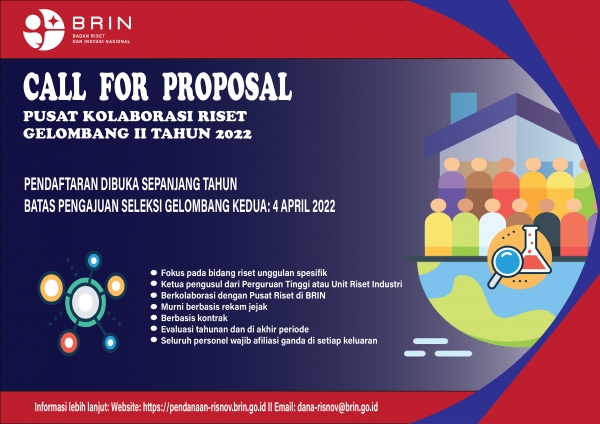 Call For Proposal Pendanaan Riset dan Inovasi Gelombang 2